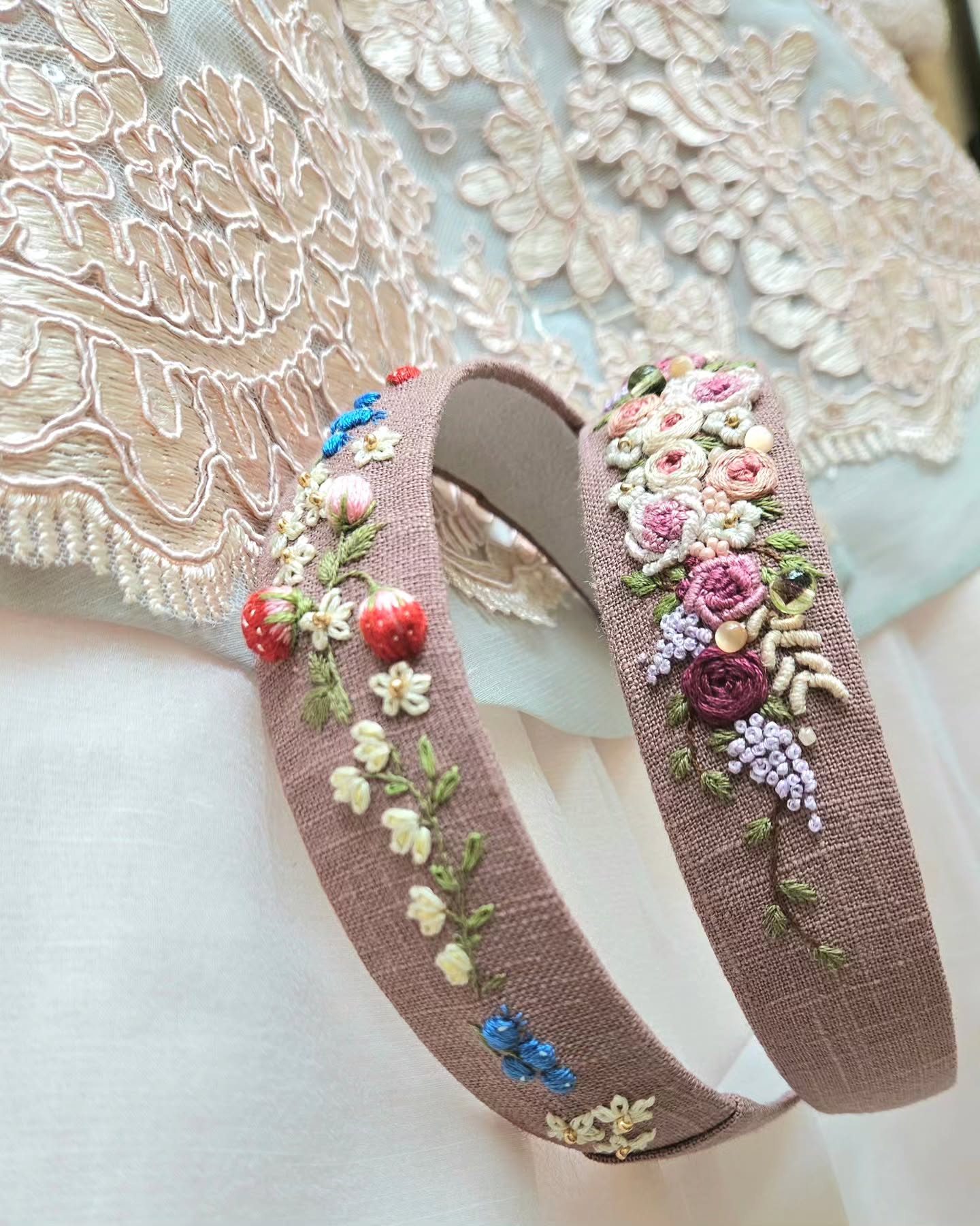 자수머리띠 - 이미지 2