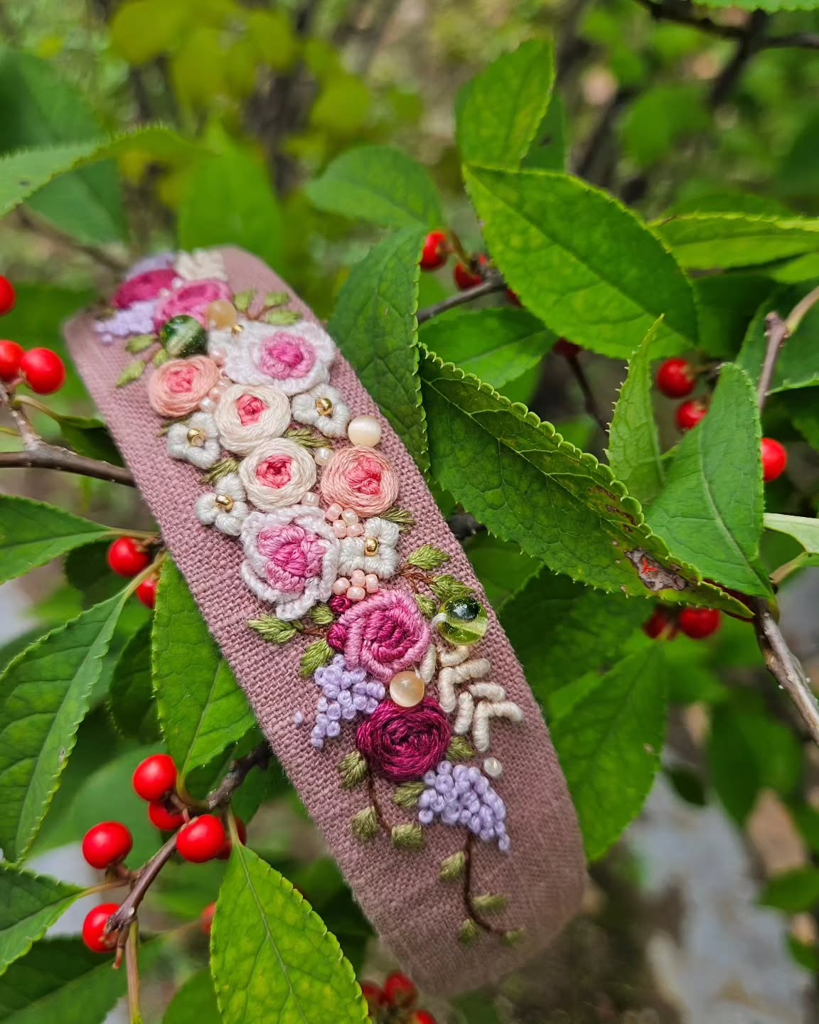 자수머리띠 - 이미지 4