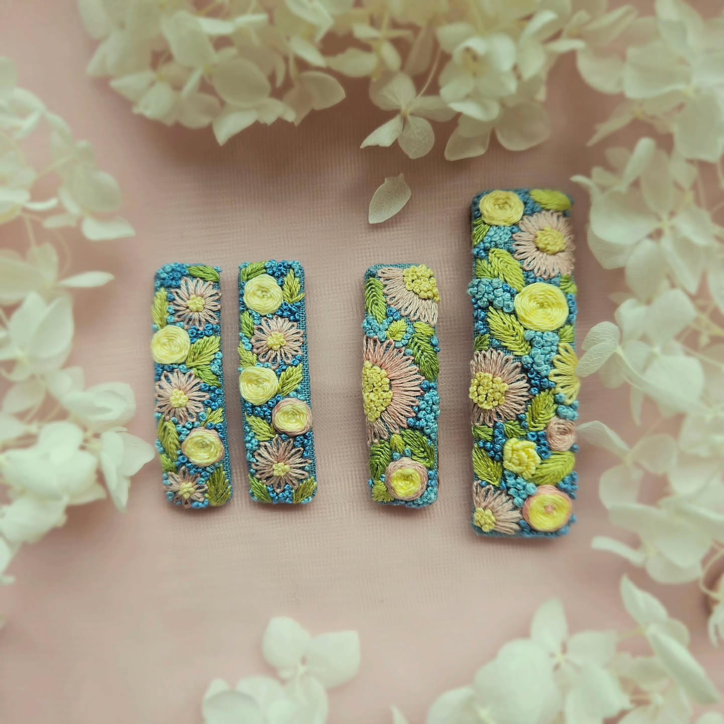 블루촘촘자수핀 - 이미지 2