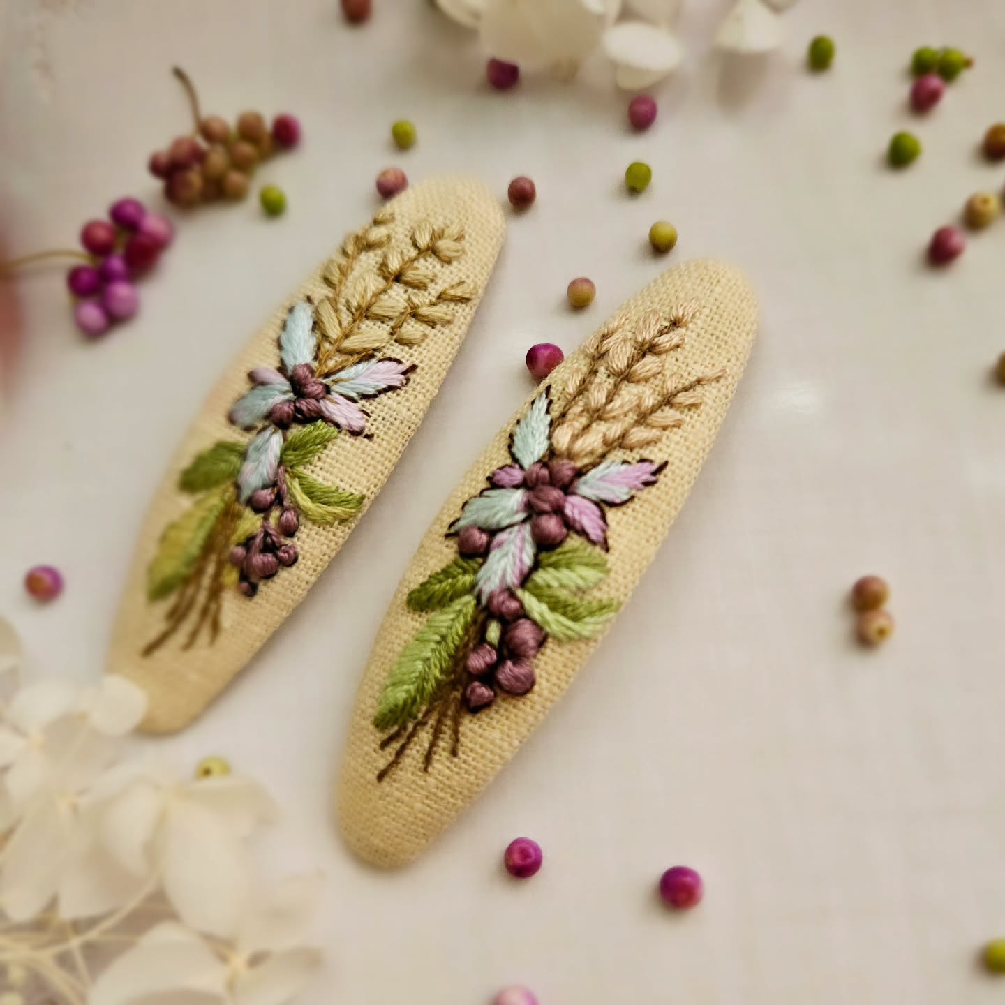 [품절)보라열매핀 - 이미지 2